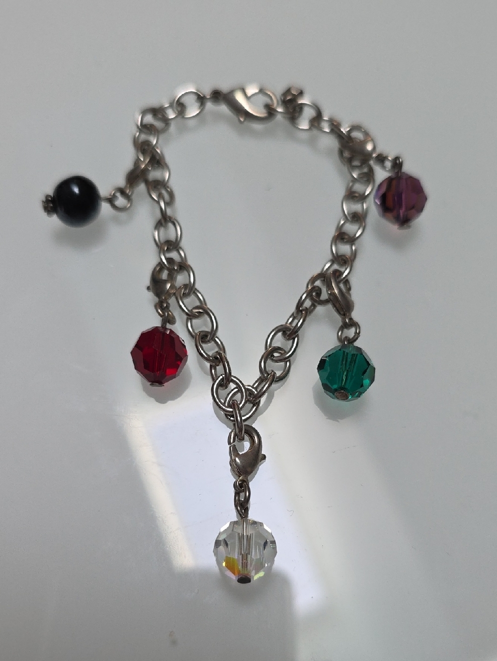 Multi-Color Crystal Charm Bracelet - Women Jewelry
